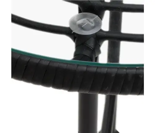 3-Osaline Aiamööbli Komplekt, Must, Polürotang