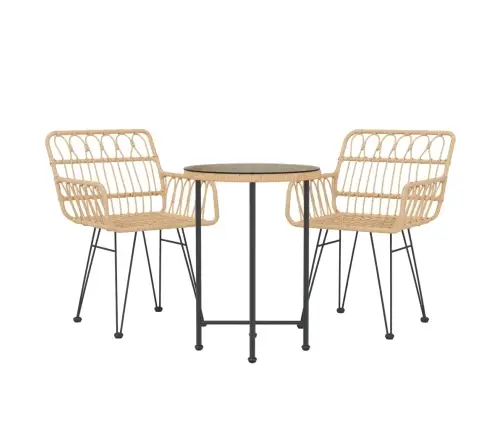 3-Osaline Aiamööbli Komplekt, Polürotang