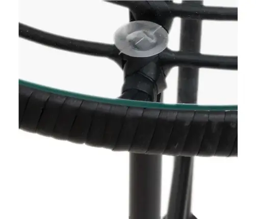 5-Daļīgs Dārza Mēbeļu Komplekts, Melns, Pe Rotangpalma Vidaxl 5-Daļīgs Dārza Mēbeļu Komplekts, Melns, Pe Rotangpalma Vidaxl