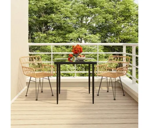 3-Osaline Aiamööbli Komplekt, Polürotang