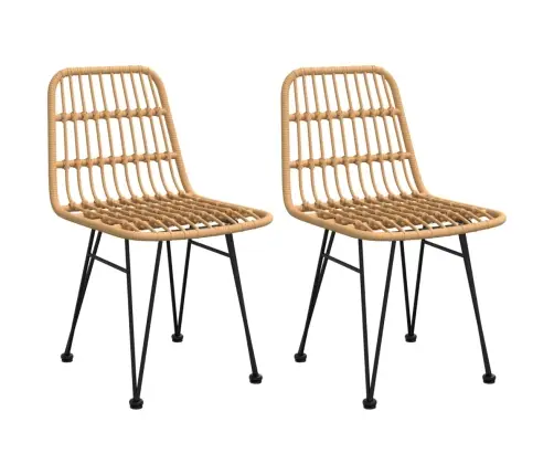 3-Daļīgs Dārza Mēbeļu Komplekts, Pe Rotangpalma Vidaxl