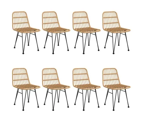 Sodo Valgomojo Baldų Komplektas, 9 Dalių, Poliratanas