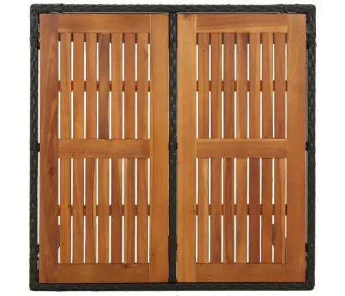 5-Osaline Aiamööbli Komplekt Patjadega, Must, Polürotang