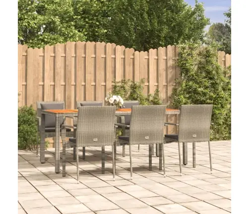 7-Daļīgs Dārza Mēbeļu Komplekts Ar Matračiem, Pe Rotangpalma Vidaxl