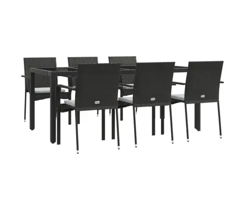 7-Daļīgs Dārza Mēbeļu Komplekts Ar Matračiem, Pe Rotangpalma Vidaxl