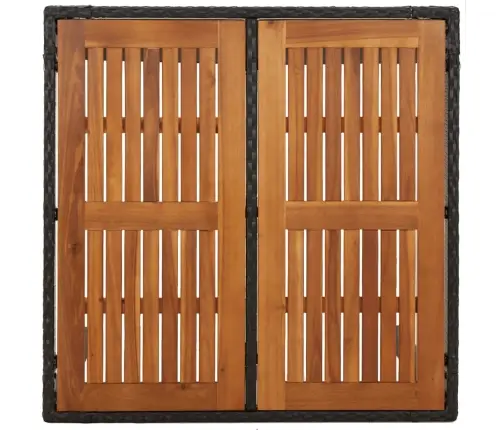 Sodo Komplektas Su Pagalvėlėmis, 3 Dalių, Juodas, Poliratanas