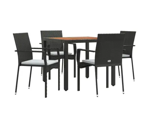 5-Daļīgs Dārza Mēbeļu Komplekts Ar Matračiem, Pe Rotangpalma Vidaxl