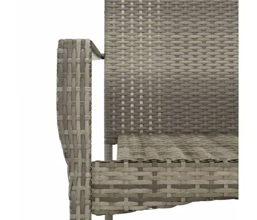 5-Osaline Aiamööbli Komplekt Patjadega, Hall, Polürotang