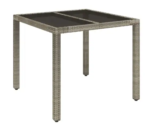 3-Daļīgs Dārza Mēbeļu Komplekts, Matrači, Pelēka Pe Rotangpalma Vidaxl