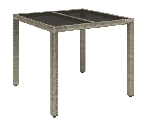 5-Daļīgs Dārza Mēbeļu Komplekts, Matrači, Pelēka Pe Rotangpalma Vidaxl