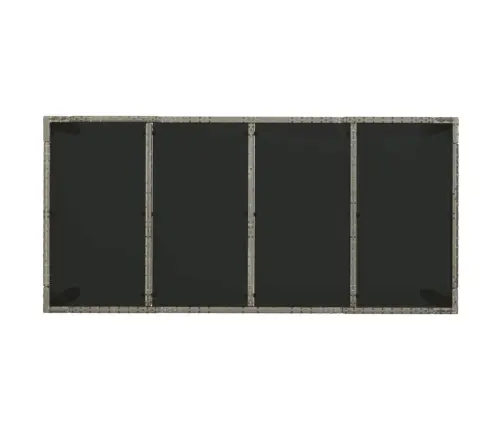 7-Daļīgs Dārza Mēbeļu Komplekts, Matrači, Pelēka Pe Rotangpalma Vidaxl