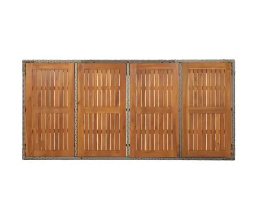 Sodo Komplektas Su Pagalvėlėmis, 9 Dalių, Pilkas, Poliratanas