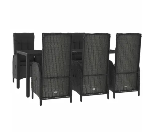 7-Daļīgs Dārza Mēbeļu Komplekts Ar Matračiem, Pe Rotangpalma Vidaxl