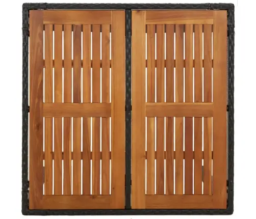 3-Daļīgs Dārza Mēbeļu Komplekts, Matrači, Melna Pe Rotangpalma Vidaxl