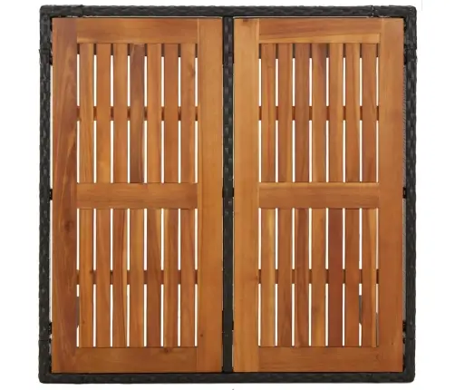 Sodo Komplektas Su Pagalvėlėmis, 3 Dalių, Juodas, Poliratanas