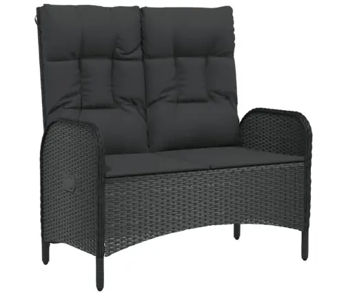 Sodo Komplektas Su Pagalvėlėmis, 5 Dalių, Juodas, Poliratanas