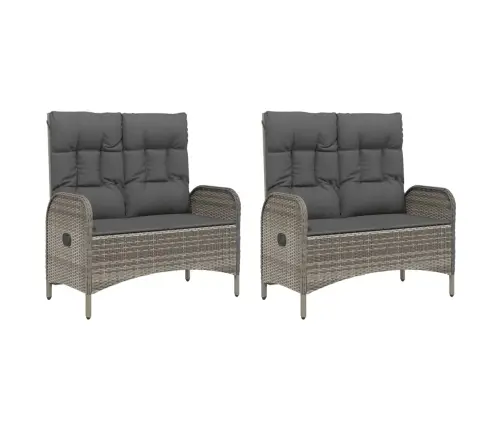 5-Osaline Aiamööbli Komplekt Patjadega, Hall, Polürotang