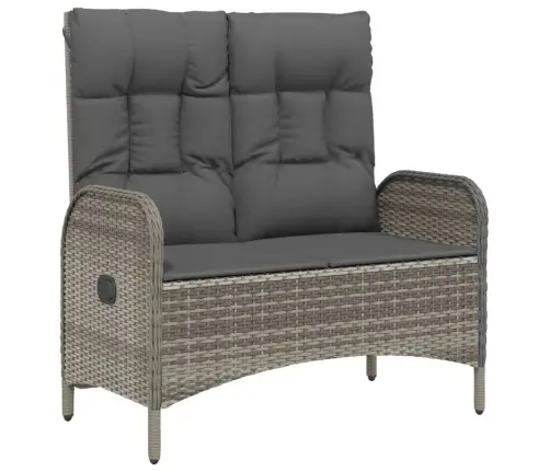 Sodo Komplektas Su Pagalvėlėmis, 3 Dalių, Pilkas, Poliratanas