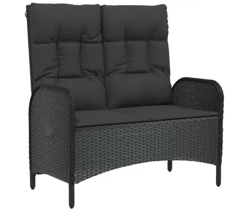 3-Daļīgs Dārza Virtuves Mēbeļu Komplekts, Melna Pe Rotangpalma Vidaxl