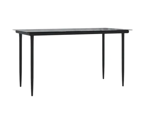 5-Daļīgs Dārza Mēbeļu Komplekts Ar Matračiem, Pe Pinums, Melns Vidaxl