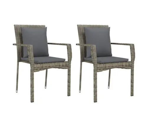 3-Daļīgs Dārza Mēbeļu Komplekts Ar Matračiem, Pe Rotangpalma Vidaxl