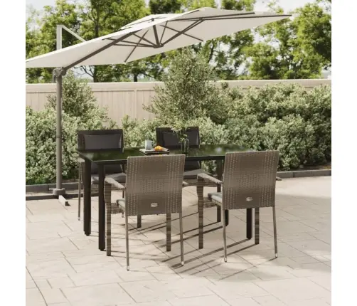 5-Daļīgs Dārza Mēbeļu Komplekts Ar Matračiem, Pe Rotangpalma Vidaxl