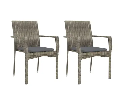 3-Daļīgs Dārza Mēbeļu Komplekts Ar Matračiem, Pe Rotangpalma Vidaxl