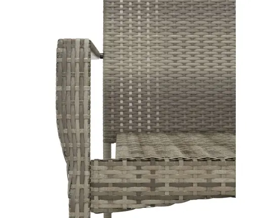 Sodo Komplektas, 9 Dalių, Juodas/Pilkas, Poliratanas