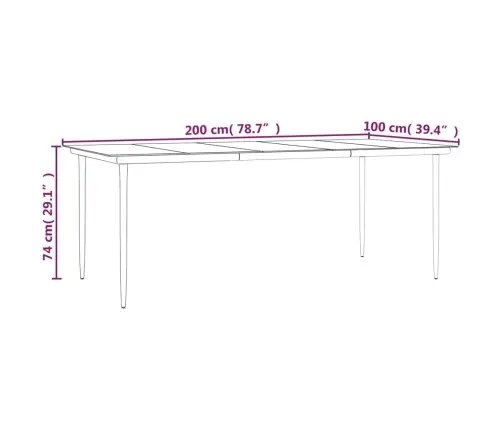7-Daļīgs Dārza Mēbeļu Komplekts Ar Matračiem, Pe Rotangpalma Vidaxl