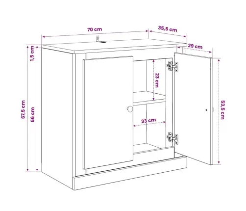 Kumodes, 3 Gab., Baltas, Inženierijas Koks Vidaxl