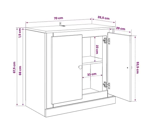 Kumodes, 3 Gab., Ozolkoka Krāsa, Inženierijas Koks Vidaxl