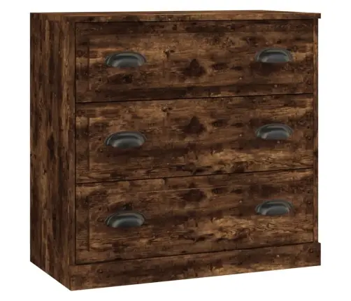 Kumodes, 3 Gab., Ozolkoka Krāsa, Inženierijas Koks Vidaxl