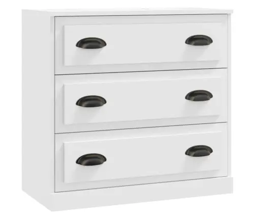 Puhvetkapid 2 Tk, Valge, Tehispuit