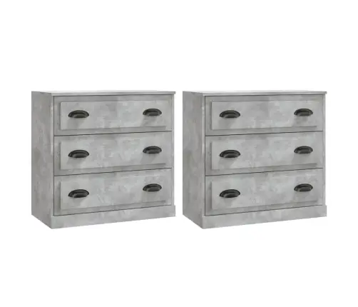 Puhvetkapid 2 Tk, Betoonhall, Tehispuit