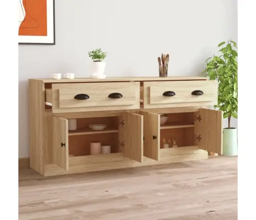 Šoninės Spintelės, 2Vnt., Sonoma Ąžuolo, Apdirbta Mediena Šoninės Spintelės, 2Vnt., Sonoma Ąžuolo, Apdirbta Mediena