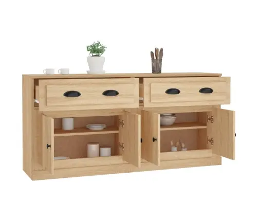 Šoninės Spintelės, 2Vnt., Sonoma Ąžuolo, Apdirbta Mediena Šoninės Spintelės, 2Vnt., Sonoma Ąžuolo, Apdirbta Mediena