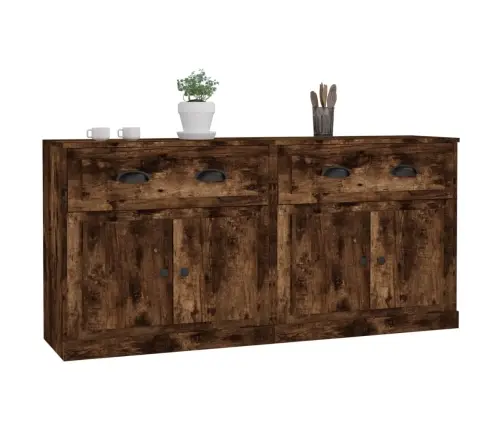 Kumodes, 2 Gab., Ozolkoka Krāsa, Inženierijas Koks Vidaxl