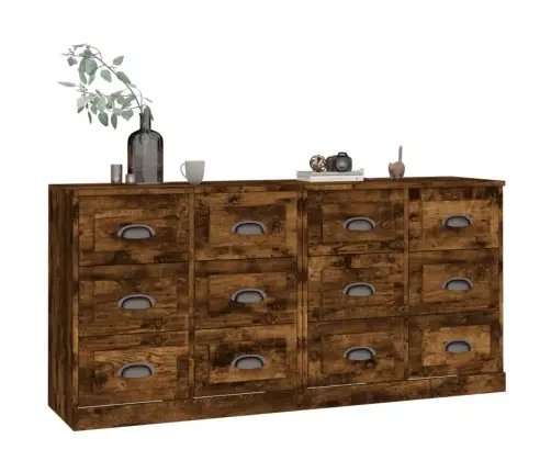 Kumodes, 2 Gab., Ozolkoka Krāsa, Inženierijas Koks Vidaxl