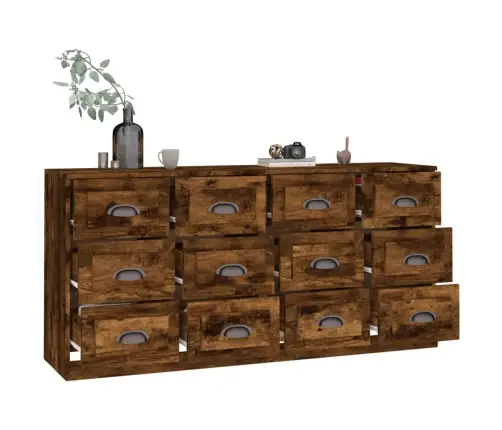 Kumodes, 2 Gab., Ozolkoka Krāsa, Inženierijas Koks Vidaxl