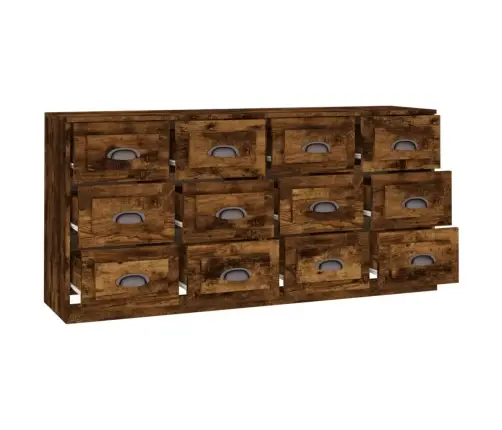 Kumodes, 2 Gab., Ozolkoka Krāsa, Inženierijas Koks Vidaxl