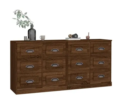 Puhvetkapid 2 Tk, Pruun Tamm, Tehispuit