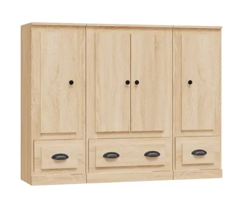 Kõrged Kapid 3 Tk, Sonoma Tamm, Tehispuit