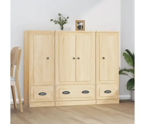 Kõrged Kapid 3 Tk, Sonoma Tamm, Tehispuit