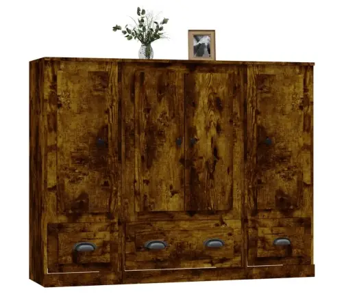 Kõrged Kapid 3 Tk, Suitsutatud Tamm, Tehispuit