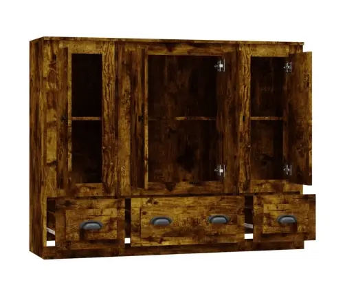 Kõrged Kapid 3 Tk, Suitsutatud Tamm, Tehispuit