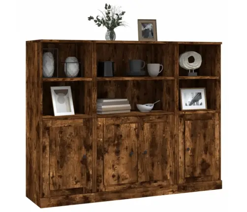 Kõrged Kapid 3 Tk, Suitsutatud Tamm, Tehispuit