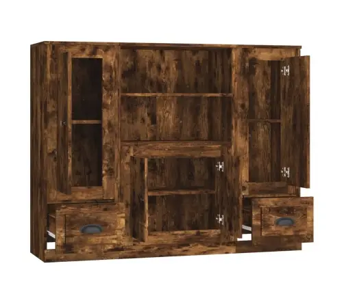 Kõrged Kapid 3 Tk, Suitsutatud Tamm, Tehispuit