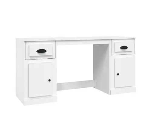 Kapiga Kirjutuslaud, Valge, Tehispuit