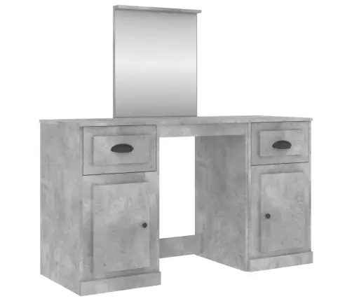 Kosmetinis Staliukas Su Veidrodžiu, Betono, 130X50X132,5Cm