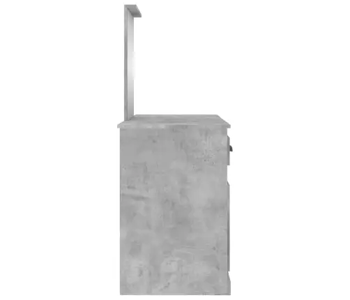 Kosmetinis Staliukas Su Veidrodžiu, Betono, 130X50X132,5Cm